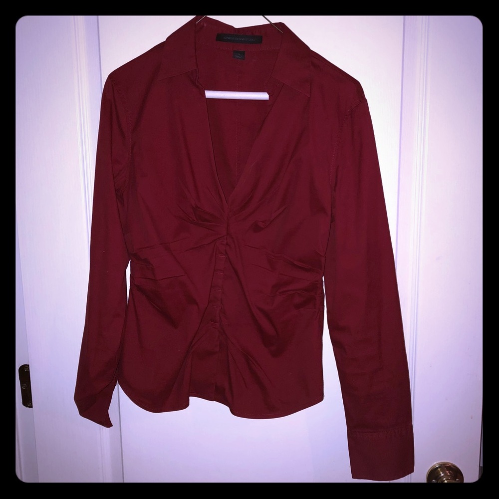 Express Small Maroon Blouse